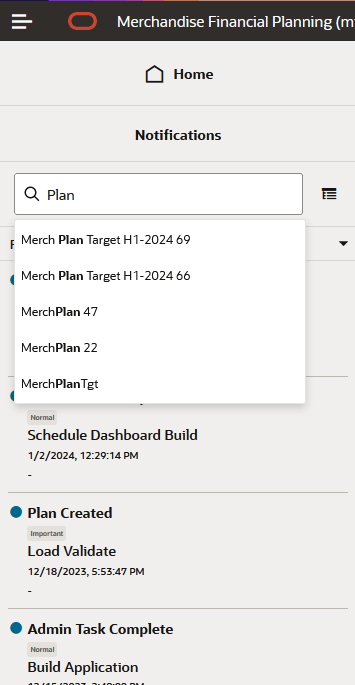 Searching for Notifications Searching for Notifications