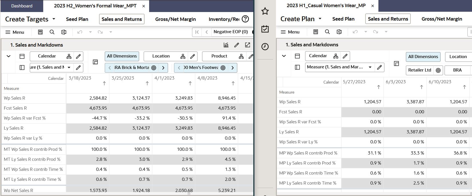 Compare Workspaces in Separate Browser Tabs