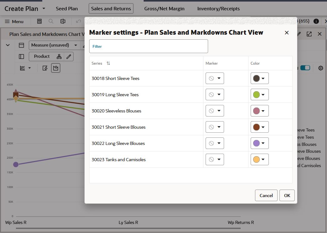 Chart Setting Window