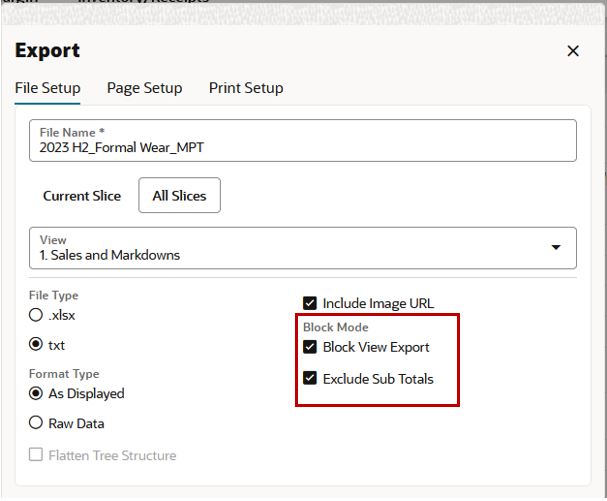 Export Block View Exclude Sub-totals