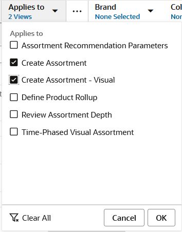 Clear Views Selection