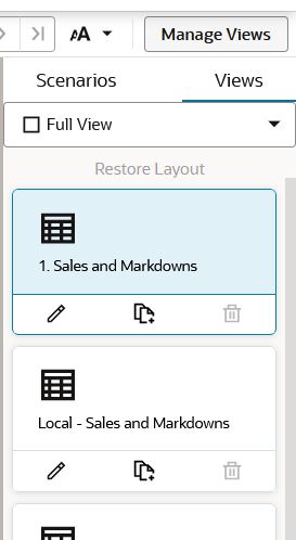 View Management Drawer: Show