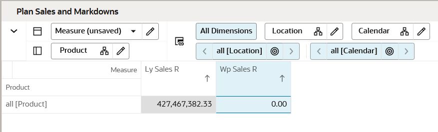 Select the Column Header to Paste
