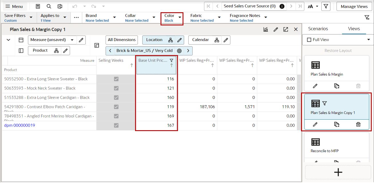 Attribute Filters and Measure Filters