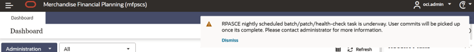 RPASCE Nightly Batch Notification in Application