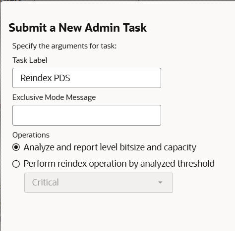 This image shows the analyze and report level bitsize and capacity