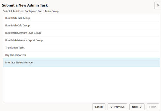 This image shows the configured batch tasks group.