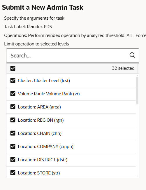 This image shows limiting the operation to selected values.