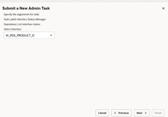 This image shows list interface status