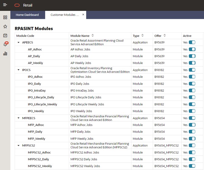 This image shows mdf modules retail home