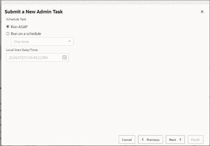 This image shows scheudling a blackout.