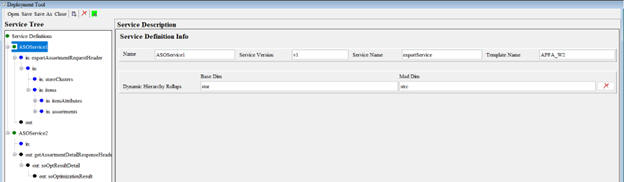 This image sows serviceconfig.json view with loaded resource.
