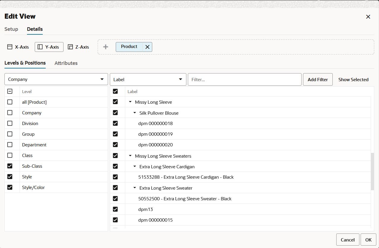 Change Visible Positions