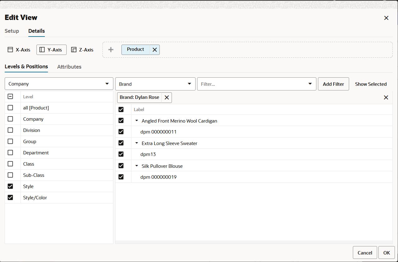 Filter Positions by Attribute Example