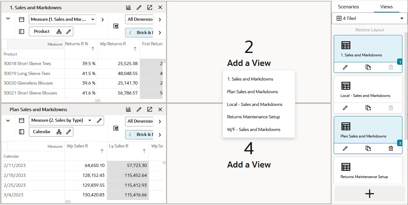 Moving a View (Add View Button)