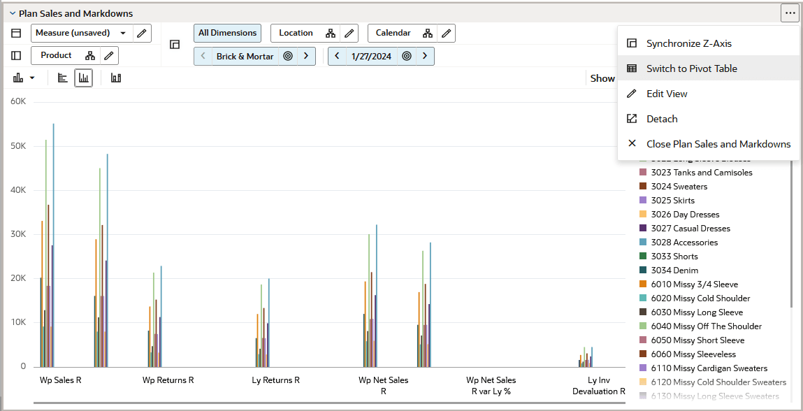 Switch to Pivot Table Icon Switch to Pivot Table Icon