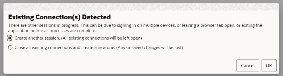 Creating Concurrent Session