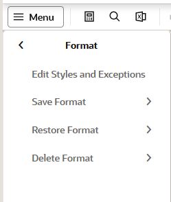 Edit Styles and Exceptions