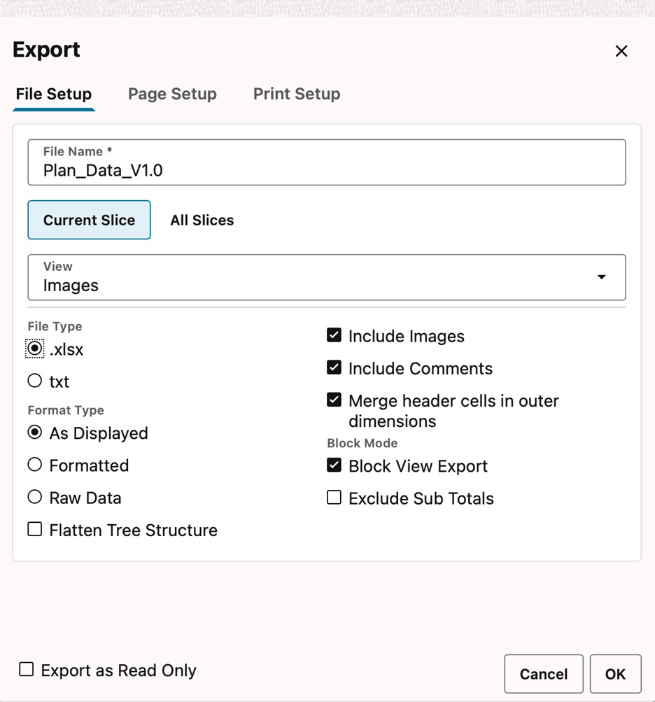 Flatten Tree Structure Option