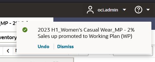 Toast Notification During Promote Scenario