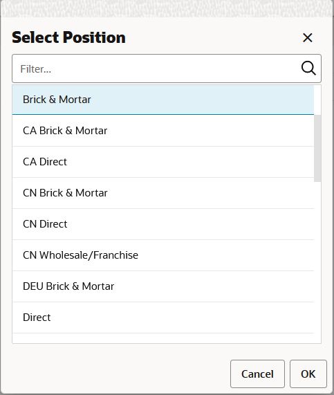 Select Position