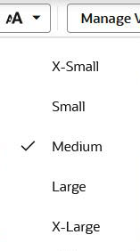 Text Size Options