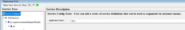 This image shows service definitions root.