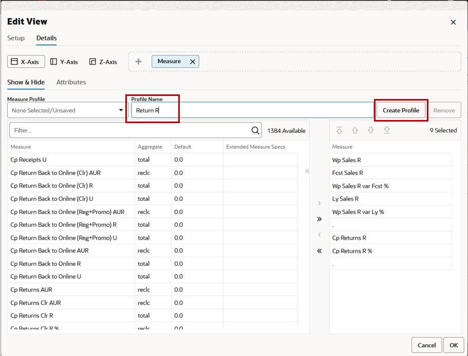 Create Profile