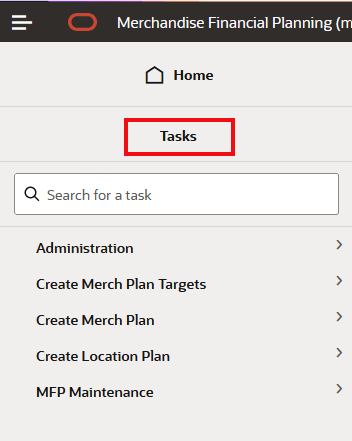 Task Module for Access to Segments Window