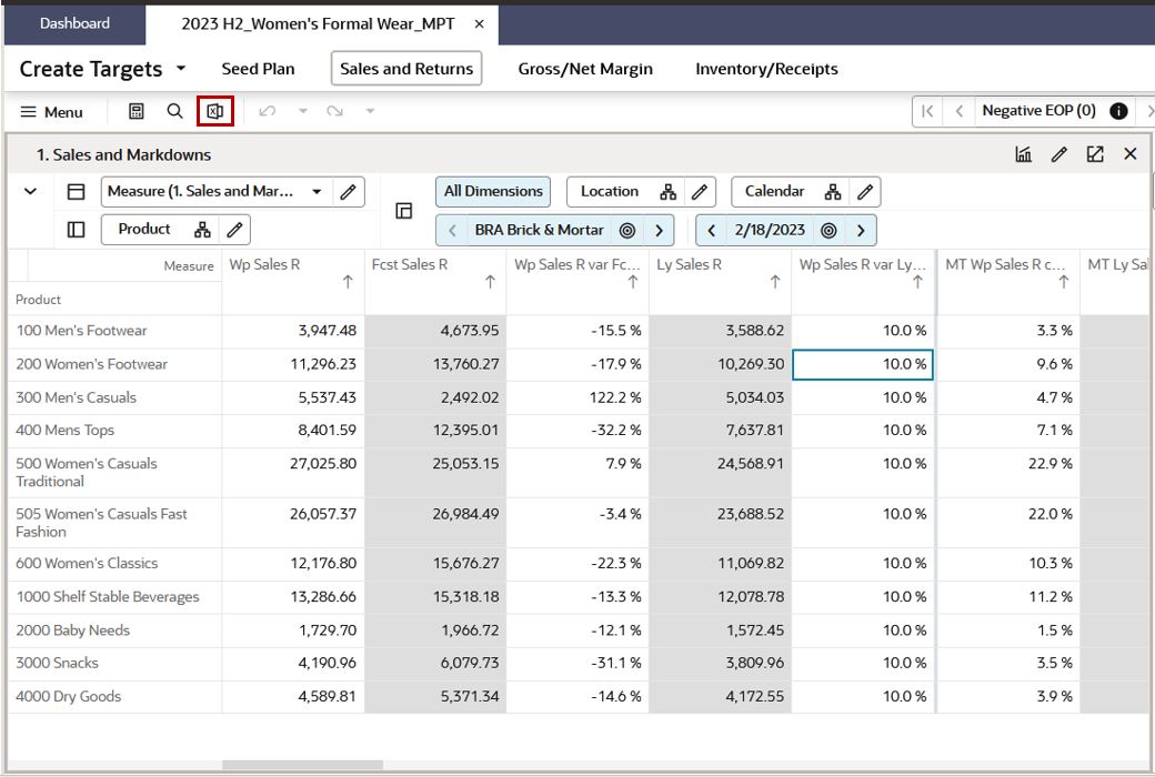 Export Option