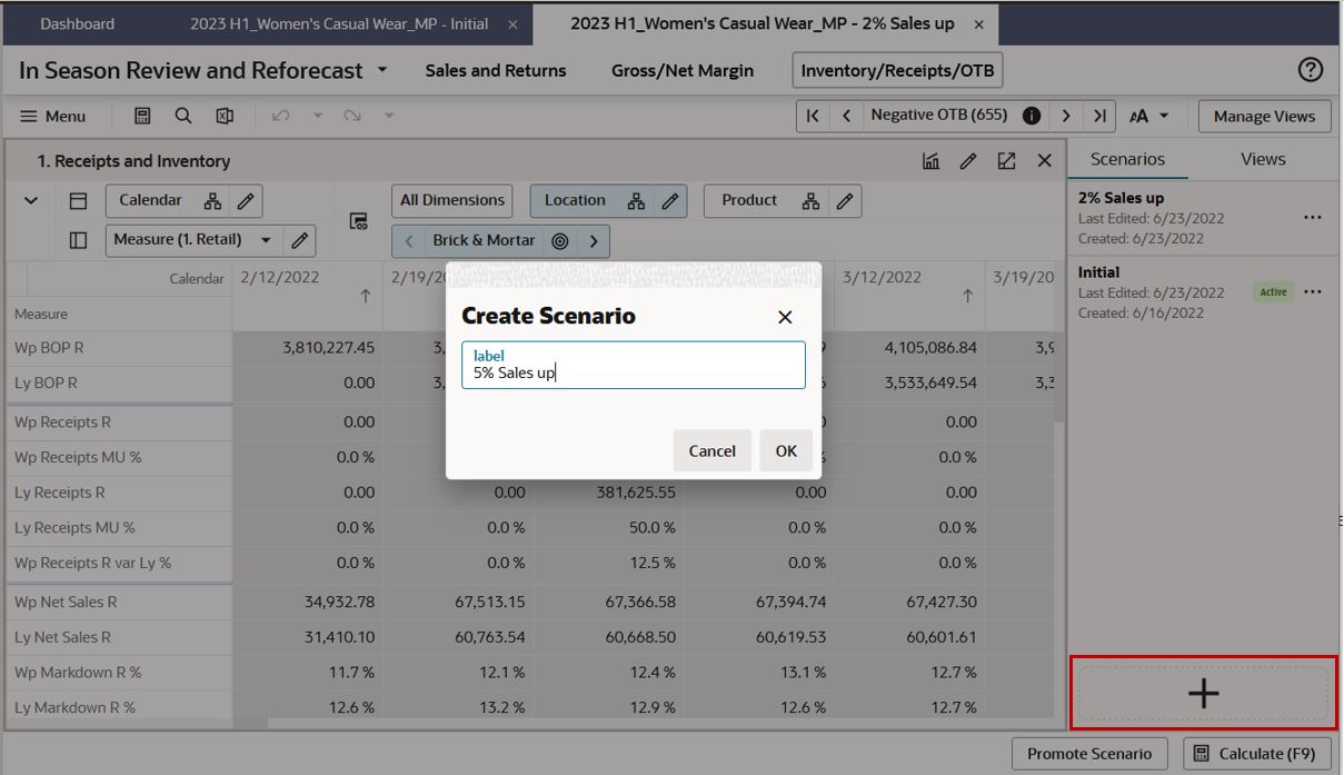 Create Scenario