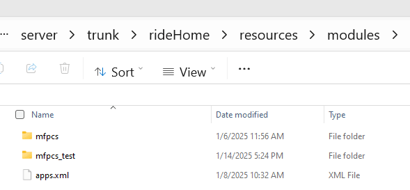 This image shows the modules directory.