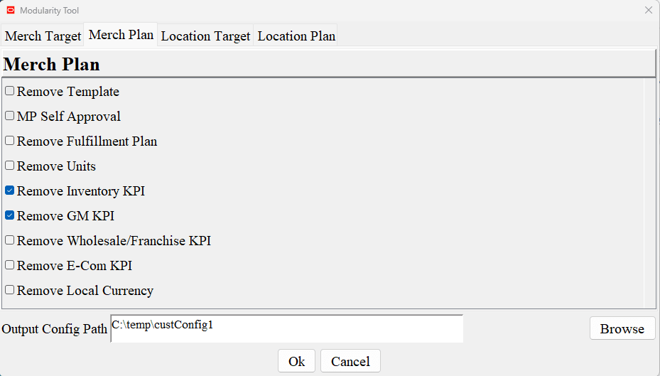 Specify Full Path to the Parent Directory of the Output Configuration .