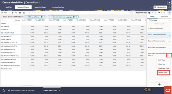 Deleting a View