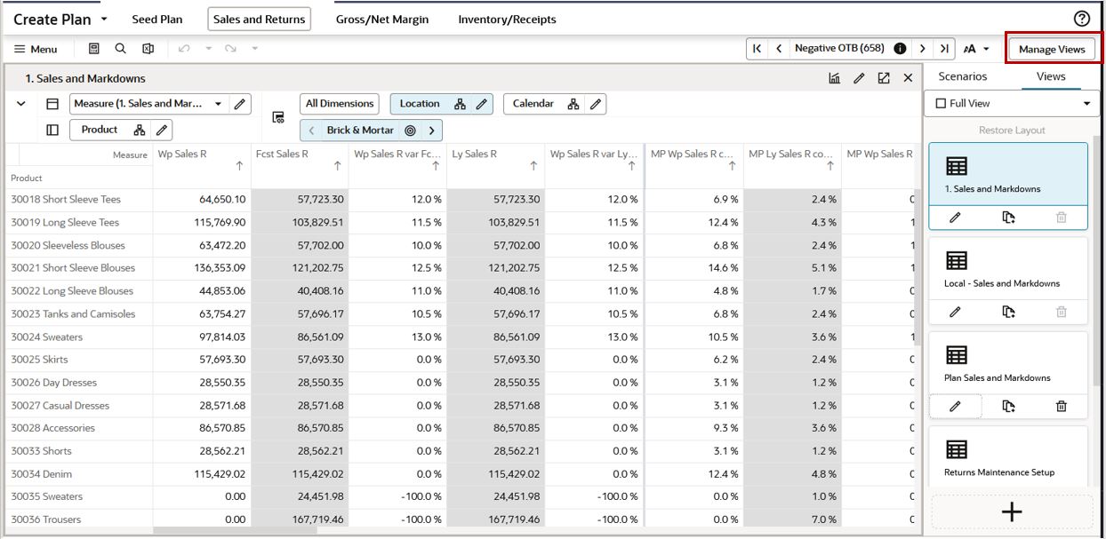 Manage Views
