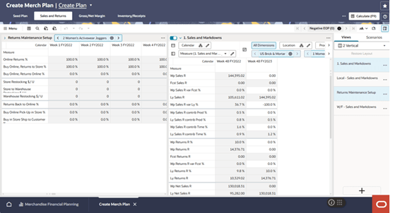 Two Vertical View Layout