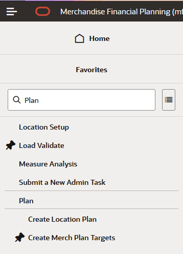 Favorite List View Example