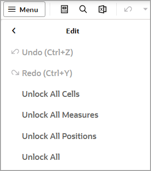 Edit Menu Edit Menu