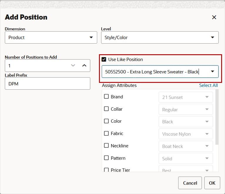 Add Position