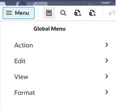 Quick Access Toolbar Menu Options