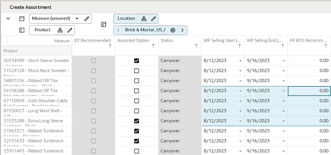 Select a Group of Contiguous Rows or Columns