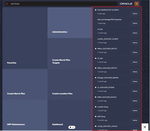 Notification Panel Notification Panel