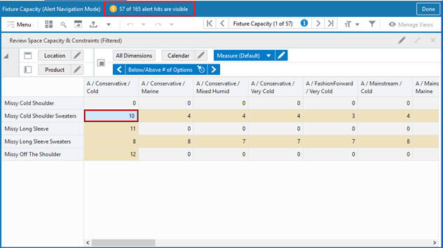 After Applying Position Filtering: Only Some Alert Hits are Visible