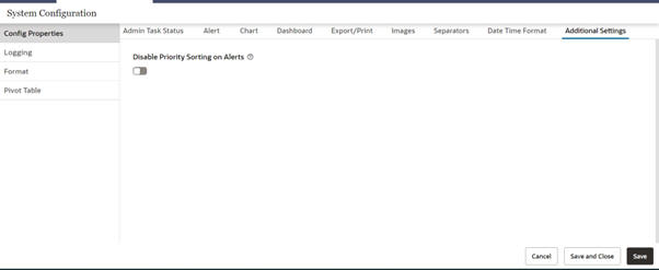This image shows disable priority sorting.