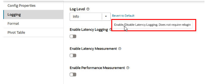 This image shows latency logging.