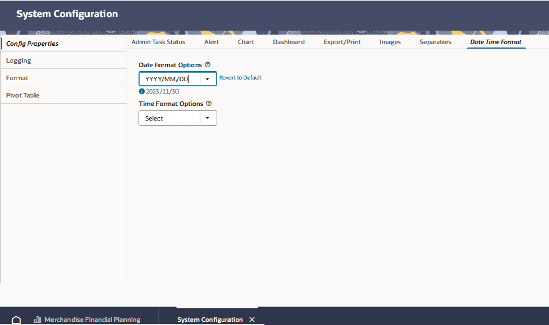 This image shows a sample date option.