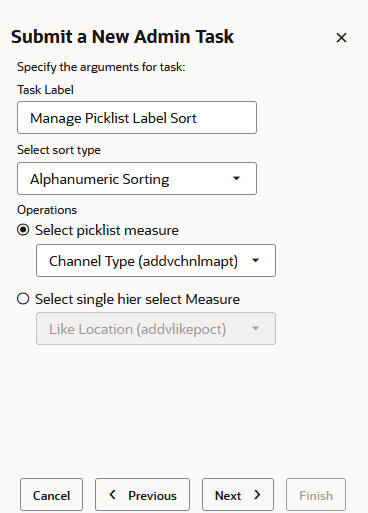 This image shows the measures to select.