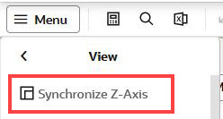 Synchronize Z-axis from View Menu