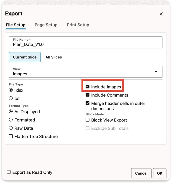 Export Window