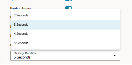 Time Duration for notification display